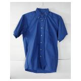 APPEARS NEW - Edwards Blue Button Down Shirt (Size Small) 2 Pack