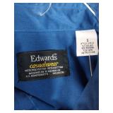 APPEARS NEW - Edwards Blue Button Down Shirt (Size Small) 2 Pack