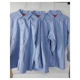 APPEARS NEW - Red Kap Light Blue Work Shirts - (Size Large) 3 Pack