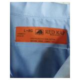 APPEARS NEW - Red Kap Light Blue Work Shirts - (Size Large) 3 Pack