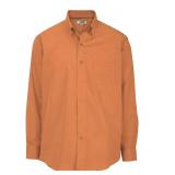 APPEARS NEW - Edwards Casualwear Rust/Orange Button Down Shirt (Size Large 34/35) 2 Pack