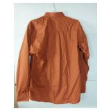 APPEARS NEW - Edwards Casualwear Rust/Orange Button Down Shirt (Size Large 34/35) 2 Pack