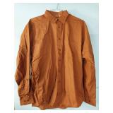APPEARS NEW - Edwards Casualwear Rust/Orange Button Down Shirt (Size Large 34/35)