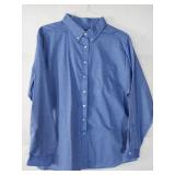 APPEARS NEW - Lady Edwards Blue Oxford Button-Down Shirt (Size XL) 2 Pack