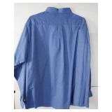 APPEARS NEW - Lady Edwards Blue Oxford Button-Down Shirt (Size XL) 2 Pack