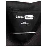 APPEARS NEW - CornerStone Black Polo Shirt (Size 2XL) 2 Pack