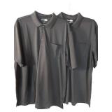 APPEARS NEW - CornerStone Black Polo Shirt (Size 2XL) 2 Pack