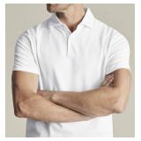 APPEARS NEW - Tri-Mountain White Polo Shirt (Size Large) 2 Pack