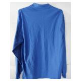 APPEARS NEW - Long Sleeve Blue Polo Shirt Made in USA (Size Large) 2 Pack