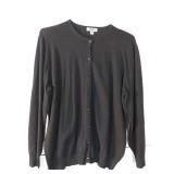 APPEARS NEW - Edwards Black Button-Up Cardigan Sweater (Size 2XL)