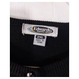 APPEARS NEW - Edwards Black Button-Up Cardigan Sweater (Size 2XL)