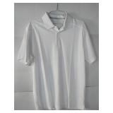 APPEARS NEW - Sport-Tek White Performance Polo Shirt (Size XL) 2 Pack