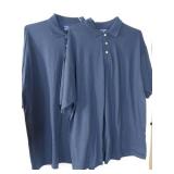 APPEARS NEW - Advent Navy Blue Polo Shirt (Size 2XL) 2 Pack