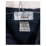 APPEARS NEW - Crystal Springs Navy Blue Button Down Shirt (Size Large) 2 Pack