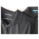 APPEARS NEW - Port Authority Black Polo Shirts - (Size Large) 2 Pack