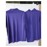APPEARS NEW - Sport-Tek Purple Performance Polo Shirts (Size Large) 1 style 550, 1 style 650