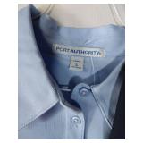 APPEARS NEW - Port Authority Ladies Polo Shirt Set - Navy and Light Blue (Size Large)