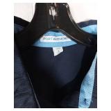 APPEARS NEW - Port Authority Ladies Polo Shirt Set - Navy and Light Blue (Size Large)