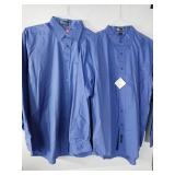 APPEARS NEW - Blue Button Down Shirt Set (Size Large)