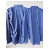 APPEARS NEW - Blue Button Down Shirt Set (Size Large)