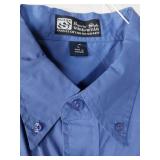 APPEARS NEW - Blue Button Down Shirt Set (Size Large)