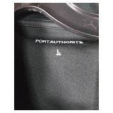 APPEARS NEW - Port Authority Polo Shirt Set- Black and Teal (Size Large)