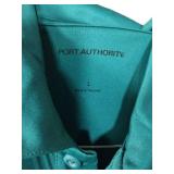 APPEARS NEW - Port Authority Polo Shirt Set- Black and Teal (Size Large)