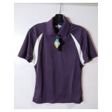 APPEARS NEW - Blue Generation Purple Performance Polo Shirt, Size Large (2 Pack)