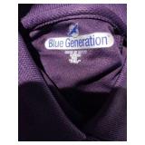 APPEARS NEW - Blue Generation Purple Performance Polo Shirt, Size XL (2 Pack)
