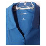 APPEARS NEW - Sport-Tek Ladies Blue Performance Polo Shirts, Size Large. Set of Two