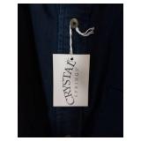 APPEARS NEW - Crystal Springs Navy Blue Cotton Button Down Shirt Size Large (2 Pack)