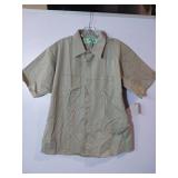 APPEARS NEW - RedKap Short Sleeve Khaki Work Shirt (Size XL) 2 Pack