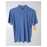 APPEARS NEW - Blue Generation Ladies Polo Shirt, Dusty Blue (Size Large) 2 Pack