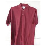 APPEARS NEW - Fame Fabrics Burgundy Polo Shirt (Size Large) 2 Pack