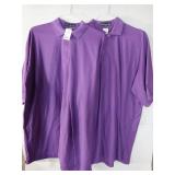 APPEARS NEW - Purple Polo Shirt (Size 2XL) 2 Pack