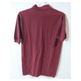 APPEARS NEW - Fame Fabrics Burgundy Polo Shirt (Size Large) 2 Pack