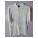 APPEARS NEW - Advent by Crystal Springs White Polo Shirt (Size Large) 2 Pack