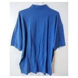 APPEARS NEW - Cotton Deluxe by Anvil Blue Polo Shirt (Size 3XL) 2 Pack
