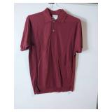 APPEARS NEW - Fame Fabrics Burgundy Polo Shirt (Size Large) 2 Pack