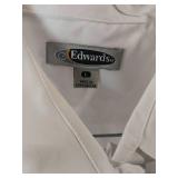 APPEARS NEW - Edwards White Button Down Dress Shirt (Size Large) 2 Pack
