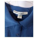 APPEARS NEW - Port Authority Ladies Polo Shirts, Blue & Navy (Size Medium) 2 Pack