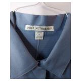 APPEARS NEW - Port Authority Ladies Shirts, Peach & DustyBlue (Size Small) Set of 2