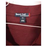 APPEARS NEW - Sport-Tek V-Neck & T-Shirts, Purple and Burgundy (Size XXL) 2 Pack