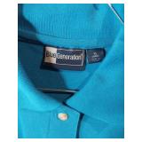 APPEARS NEW - Blue Generation Ladies Polo Shirts, Pink & Blue (Size XL) Set of 2