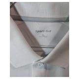 APPEARS NEW - Sport-Tek Performance Polo Shirts, Blue & White (Size XL) 2 Pack