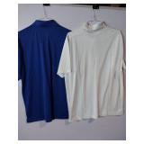 APPEARS NEW - Sport-Tek Performance Polo Shirts, Blue & White (Size XL) 2 Pack