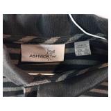 APPEARS NEW - Ashworth Striped Golf Polo Shirts (Size XL)- Set of 2