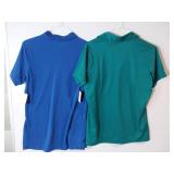 APPEARS NEW - Port Authority Ladies Polo Shirts, Blue & Green. (Size XL) 2 Pack