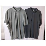 APPEARS NEW - Sport-Tek Polo Shirts, Grey & Charcoal Grey ( Size 3XL) 2 Pack