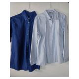 APPEARS NEW - Edwards Brand Button-Down Dress Shirt Set (Size Medium)